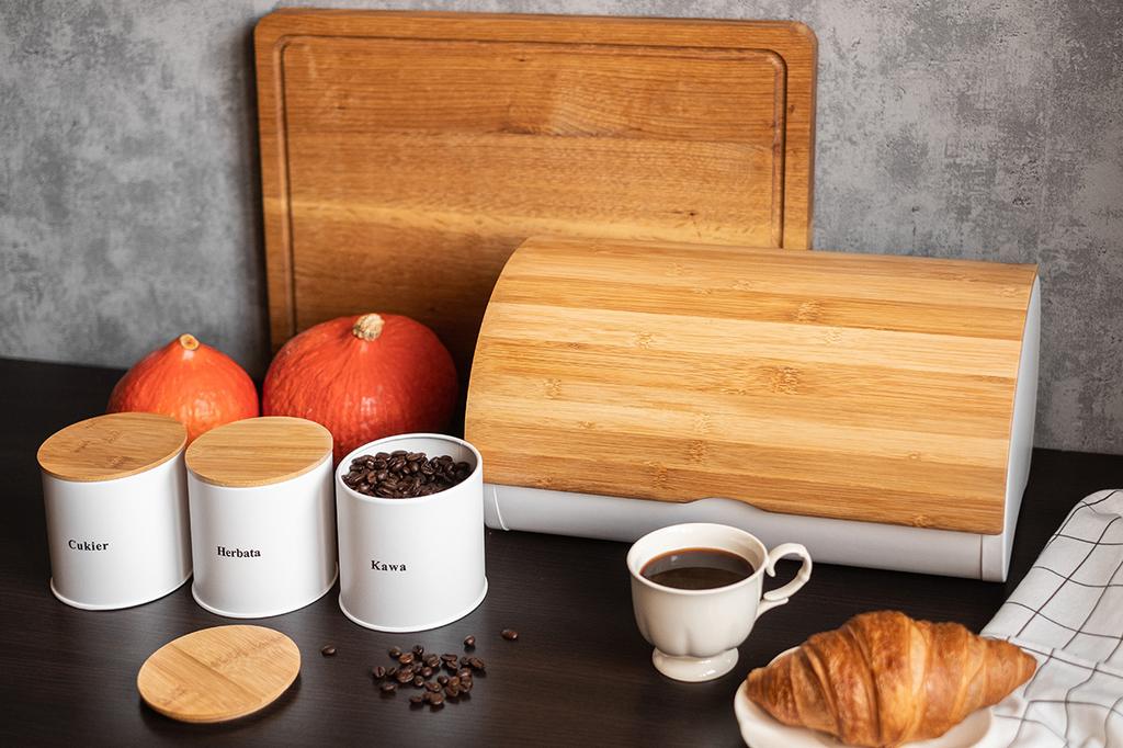 Pojemnik na chleb z pojemnikami 2705 biały