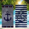 Nautical Anchor Nautical Style Towel Quick Drying Beach Towels Are Suitable For Swimming Pools Camping Yoga And The Gym