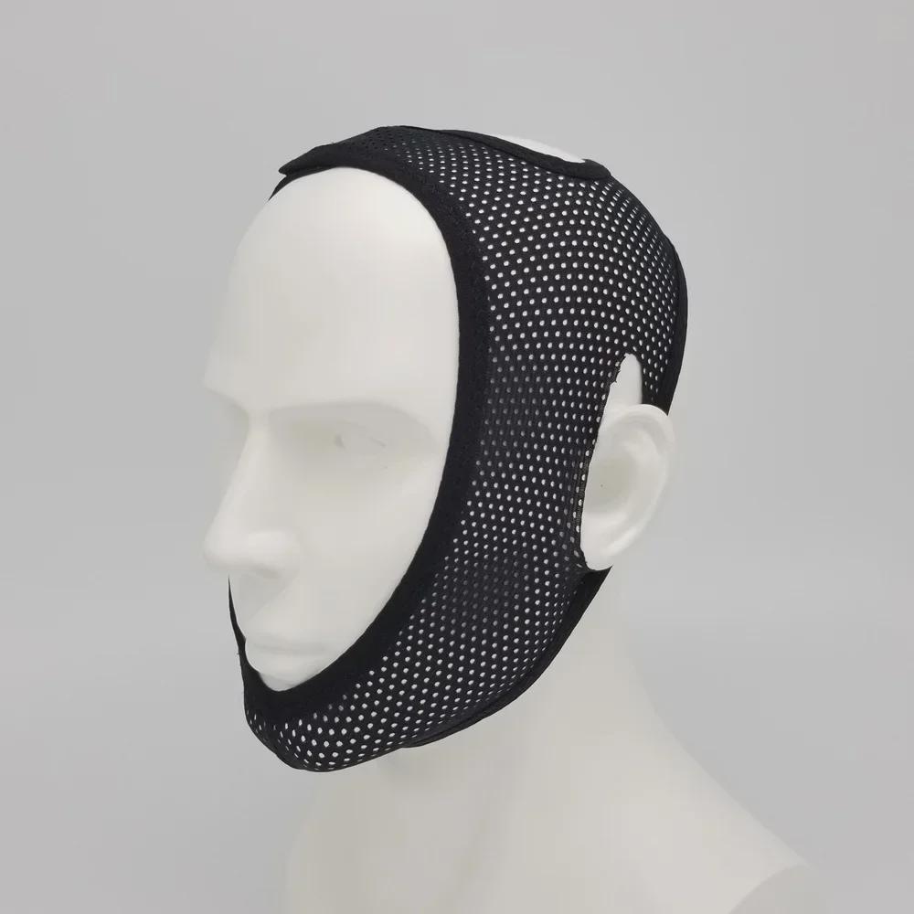 Breathable Mesh V-Face Anti-Snoring Sleeping Mask with Chin Support for Mouth Breathing Correction