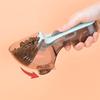 Dog Food Scoop with Measuring Scale, 1/2 Cup Adjustable Pet Food Measuring Cup for Dog Cat, Easy to Clean, Multi-use