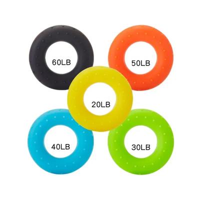 Silicone Adjustable Hand Grip 20-60Lb Gripping Ring Finger Forearm Trainer Carpal Expander Muscle Workout Exercise Gym Fitness