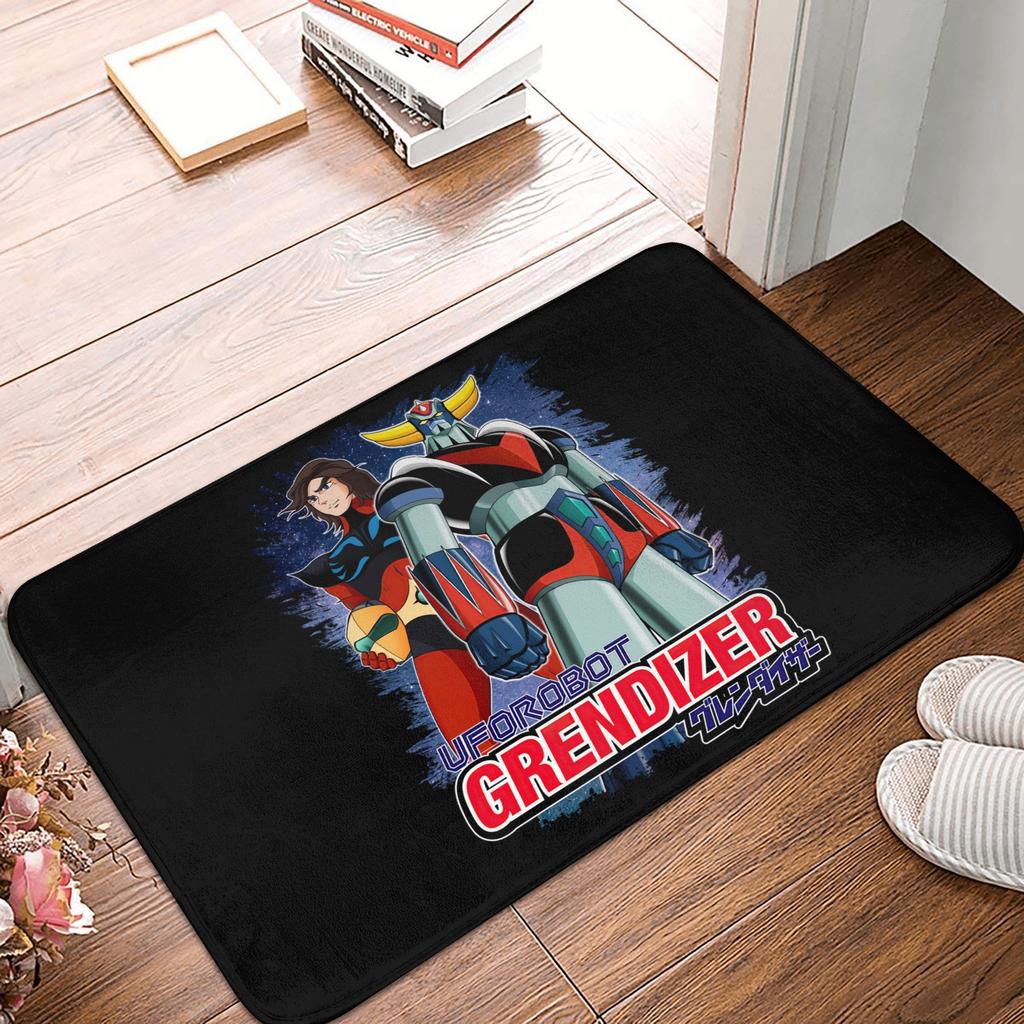 UFO Robot Mazinger Z Front Door Floor Entrance Mats Outdoor Anime Bath Kitchen Doormat Bedroom Carpet Rug