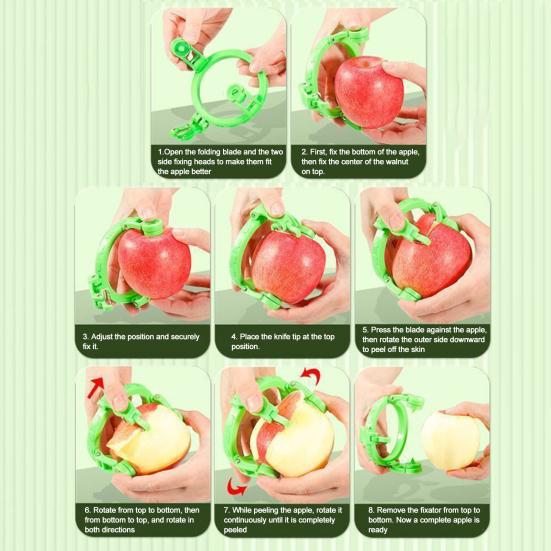 Multifunctional Apples Peeler, Stainless Steel Fruit Vegetable Cutter, Portable Potato Carrot Peeler, Sharp Kitchen Grater