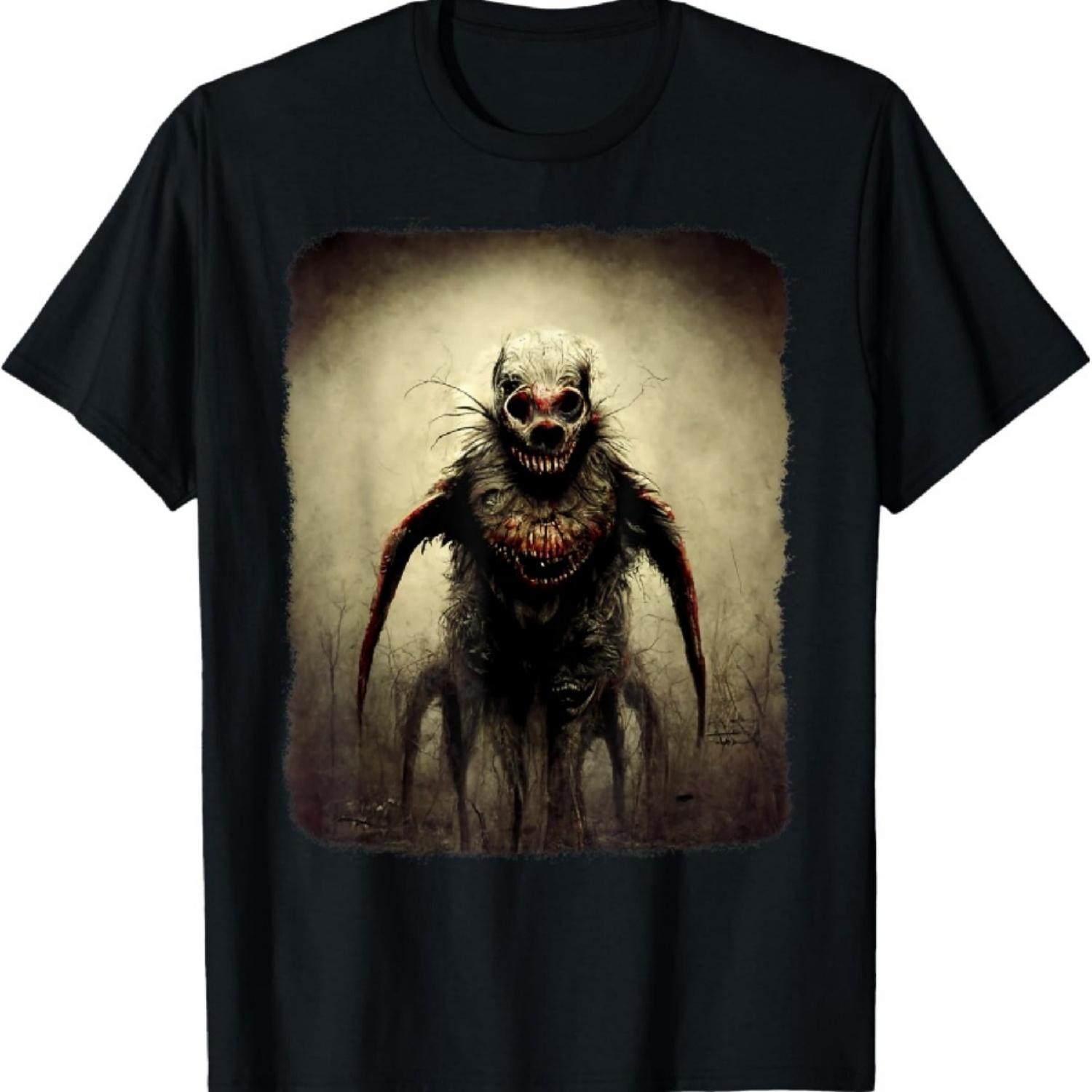 Жуткая футболка с клоуном Злой страшный клоун Безумный ужас Хэллоуин футболка L чёрный