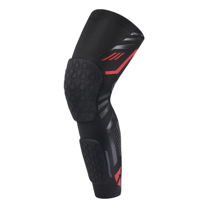Long Leg Professional Protection Non-Skid Knee Compression Sleeve Protector Cycling Basketball Polyester Knee Sleeves Brace