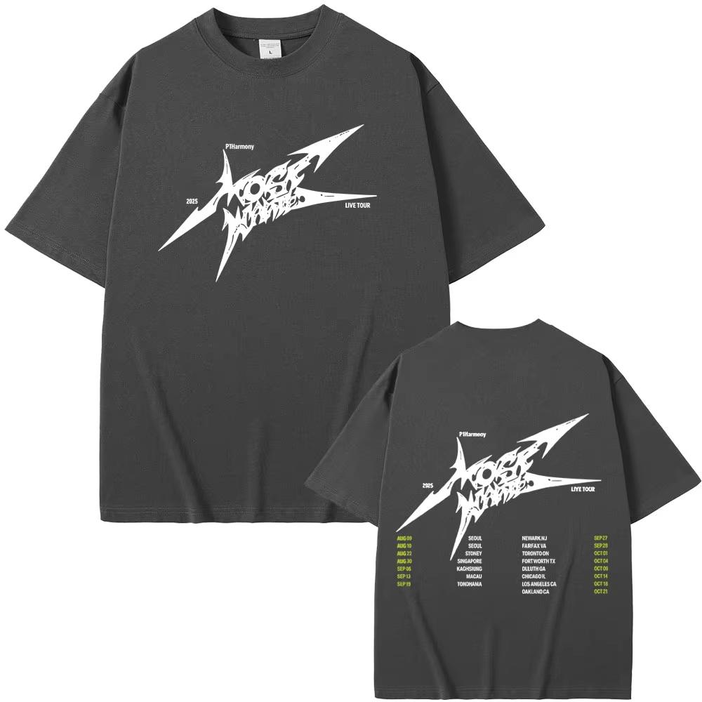 Korean P1Harmony Live Tour 2026 Summer New Hot Selling Mens Womens Kpop Fashion Trend Casual Cotton Tshirt