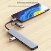 Usb C Hub Usb Splitter 8 In 1 Usb Extender With 4 Usb Port 1 Usbc Port Tf/Sd Card Reader Audio Output Compatible For Macbook