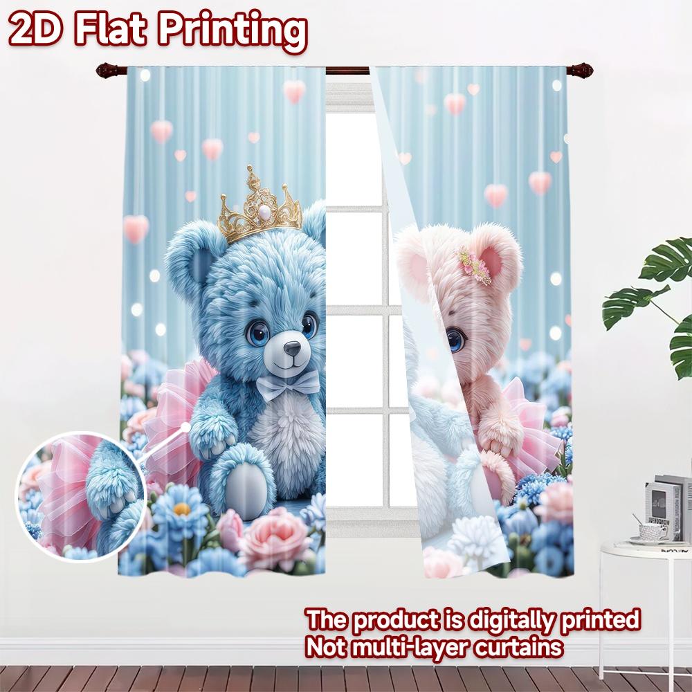 2D flat Photography Backdrop Popular Scene Backdrop Gender Reveal Teddy s 100% Polyester Party & Holiday Decor Perfect for