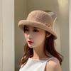 Summer Breathable Woven Sun Hat With Curved Brim For Moms And Outdoors