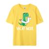 Vacay Mode Cute Dinosaur T Shirt Funny Family Vacation Gift Plus Size Men Clothing Casual Everyday Gifts For Men