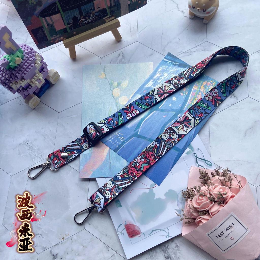 Premium Retro Totem Crossbody Mobile Phone Lanyard - Versatile, Adjustable, and Anti-Lost Design for Neck or Back Wear.