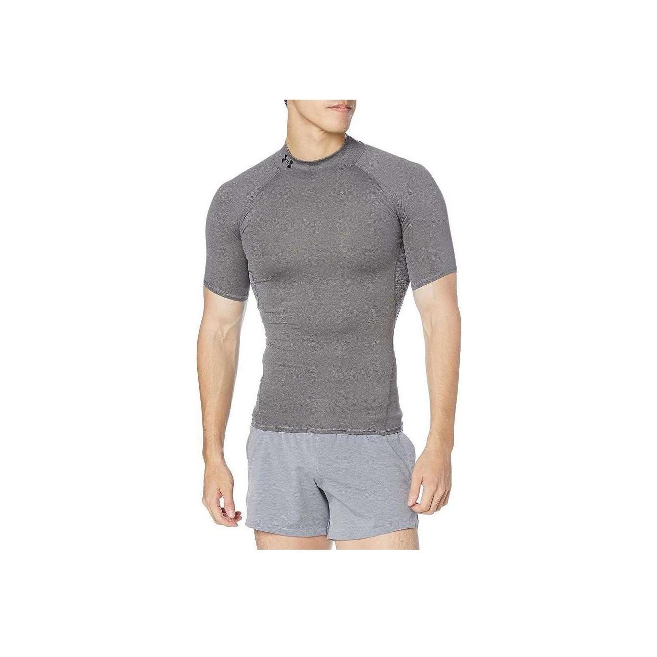 

Under Armour HeatGear Pullover Comfortable Stylish Short Sleeve T-Shirt Men T-Shirts Charcoal Light-Stone 1358576-019 L