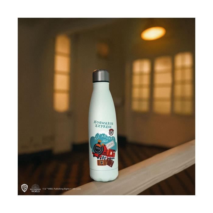 Bouteille isotherme - CINEREPLICAS - Harry Potter - Hogwarts Express - 500 ml - Acier inoxydable - Blanc