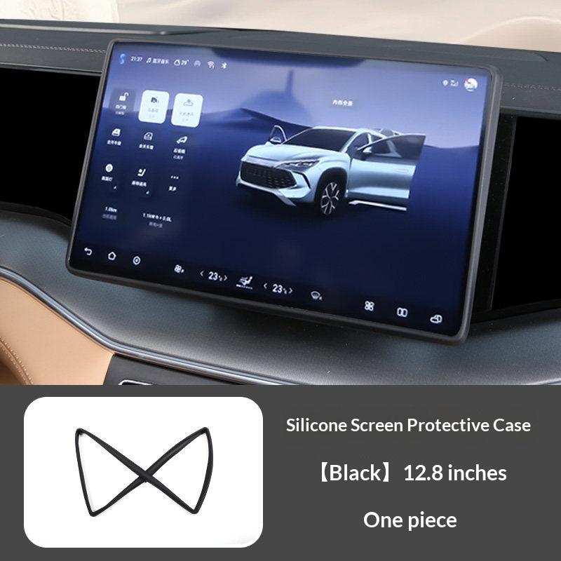 For BYD Song L DM-i Screen Silicone Protective Cover Navigation Center Console Display Protective Cover Framework Car Interior