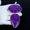 Purple Copper Turquoise Pendant, 925 Sterling Silver Handmade Jewelry, Turquoise Silver Pendant, Party Wear Jewelry For Women's, Pendant Gift For Mom