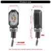 Pair High Brightness LED Motorcycle Turn Signal Lights Waterproof Small Elliptical Design Easy Installation for Safety