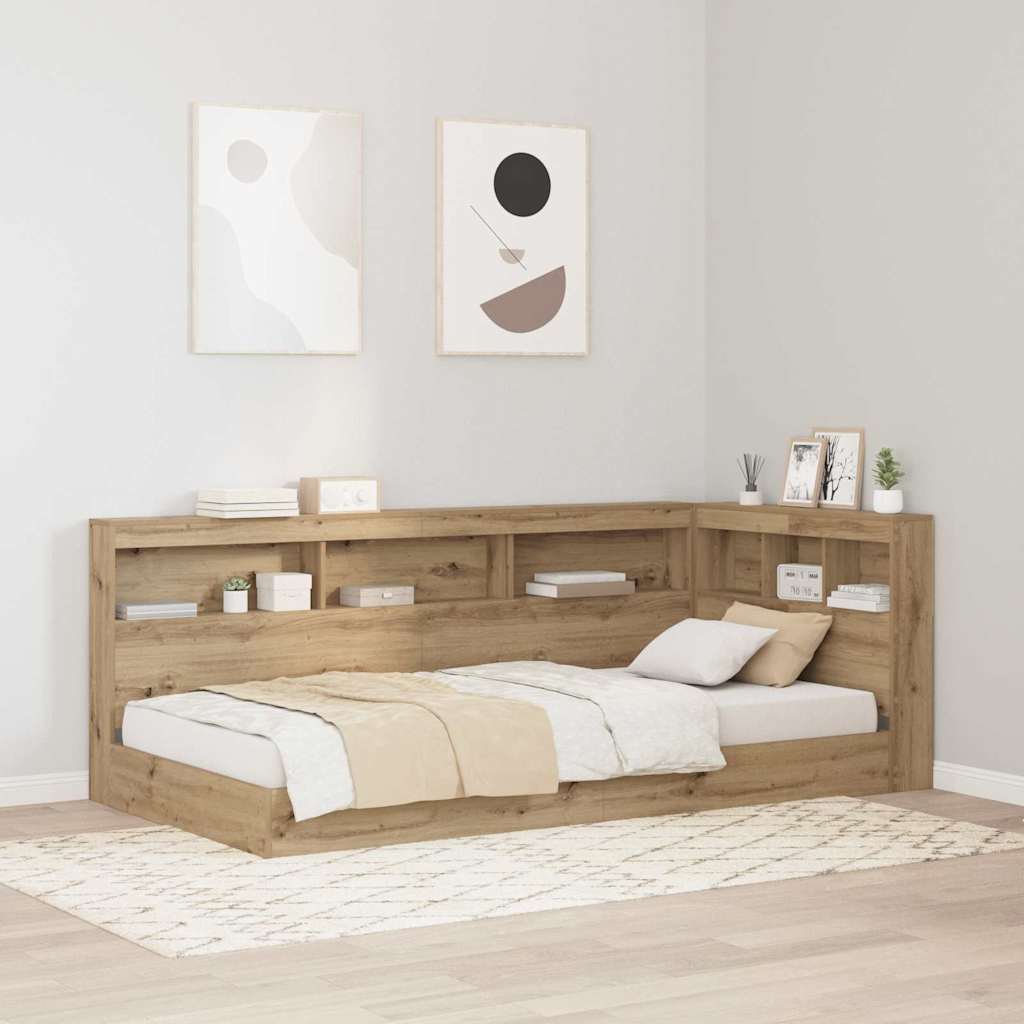 Storage Headboard Artisan Oak 90 cm Wood Based Material