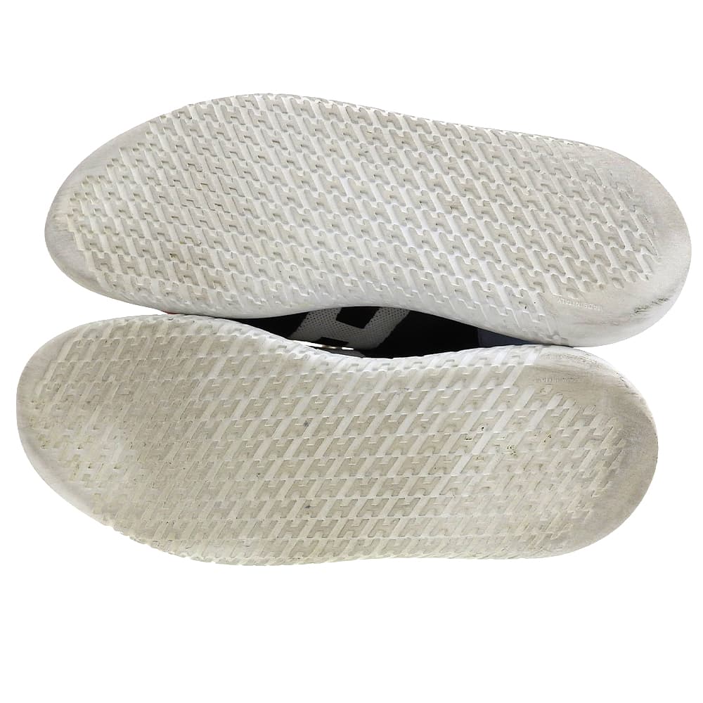 HERMES Men's Crew Sneakers, Suede and Knit Fabric, H Logo, Multicolor, Size 11.2" shoes 44 multicolorUsed