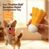 Bite-Resistant Dog Toy Teeth Grinding Stick Badminton Shape Relieve Boredom Puzzle Toy for Dogs Self-Fun Interactive Chew Toy