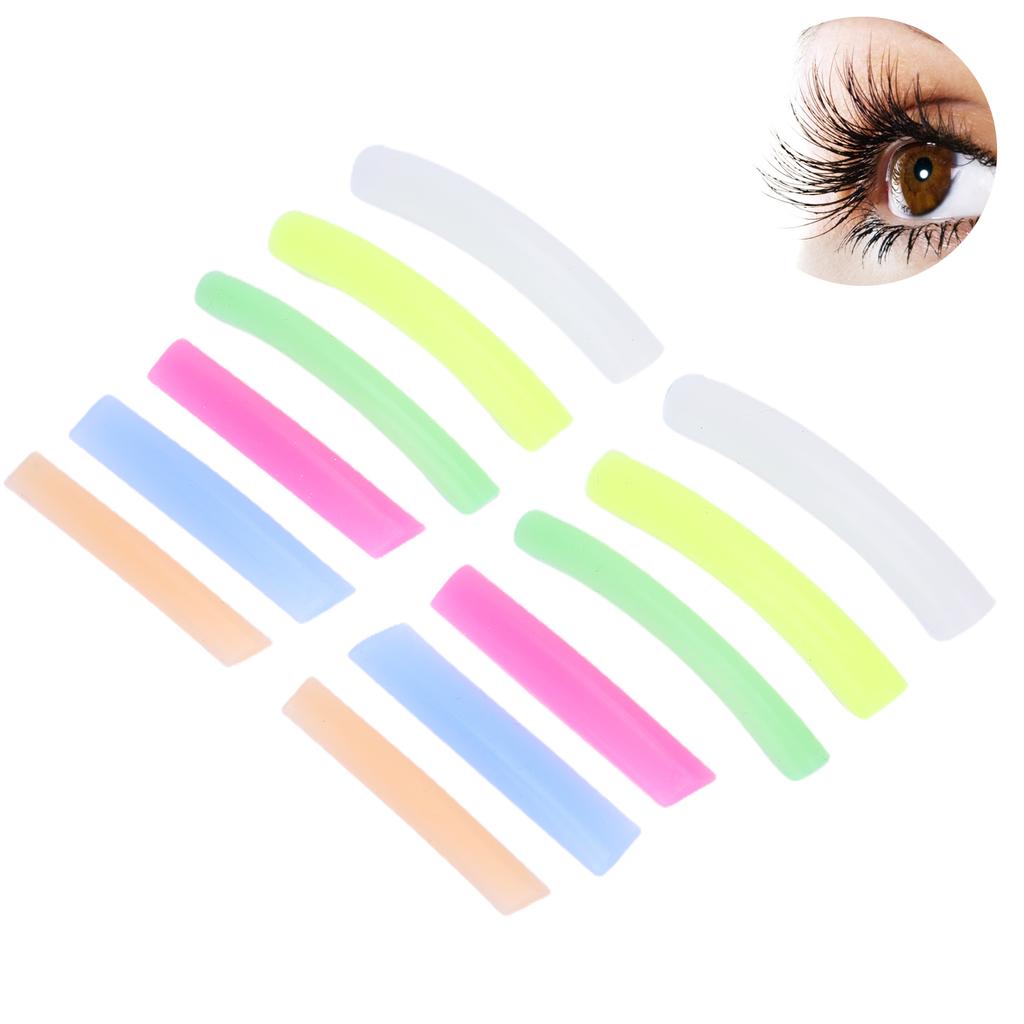 6 Pairs Reusable Eyelash Perming Pad Colorful Silicone Eyelash Perm Lift Pad Makeup Tool