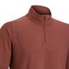 Under Armour Solid Color Stand Collar Pullover Zipper Sports Soft Knit Long Sleeve T-Shirt Men Tops Dark-Burgundy 1379673-688