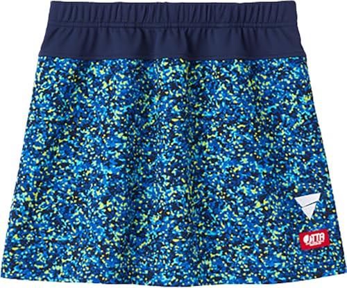 VICTAS Table Tennis Game Skirt, J.T.T.A (Japan Table Tennis Association) Approved, Moisture-Wicking, Quick-Drying, V-SK507, Navy, Medium, 522503