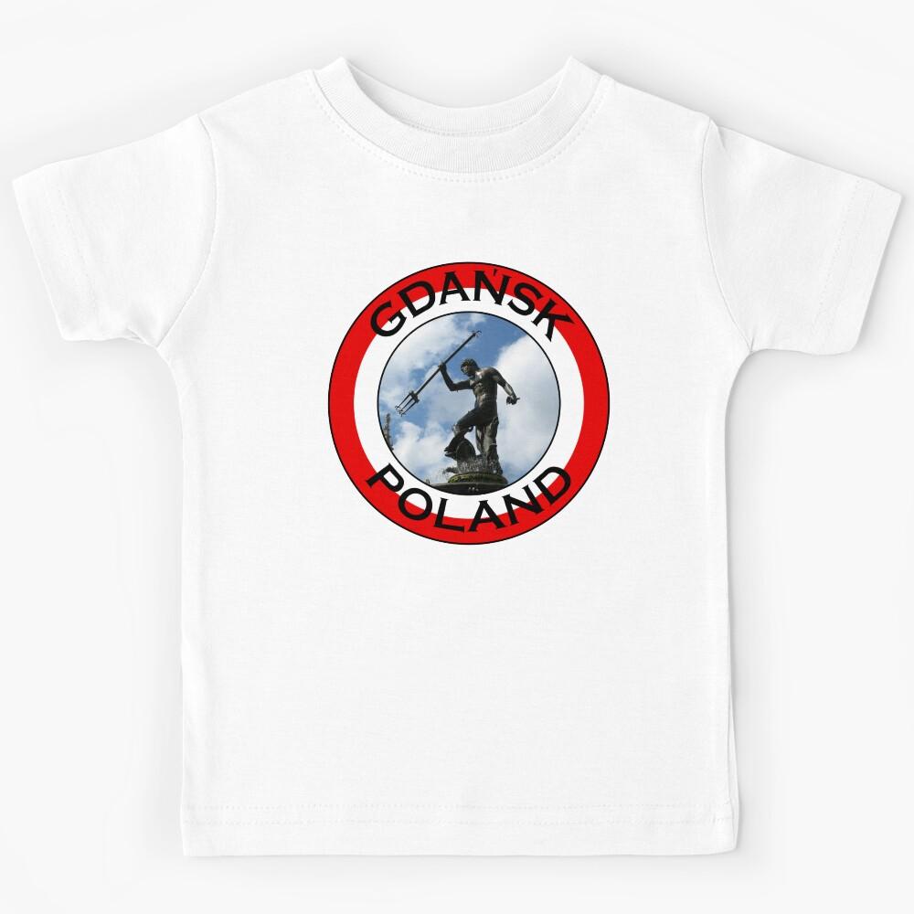 Gdańsk city in Poland, Neptune, God of the sea Kids T-Shirt 110