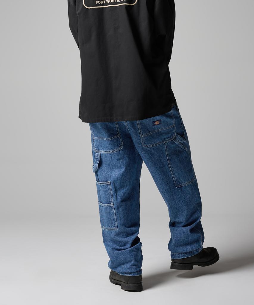 Dickies Loose Fit Carpenter Utility Denim Pants Medium Blue