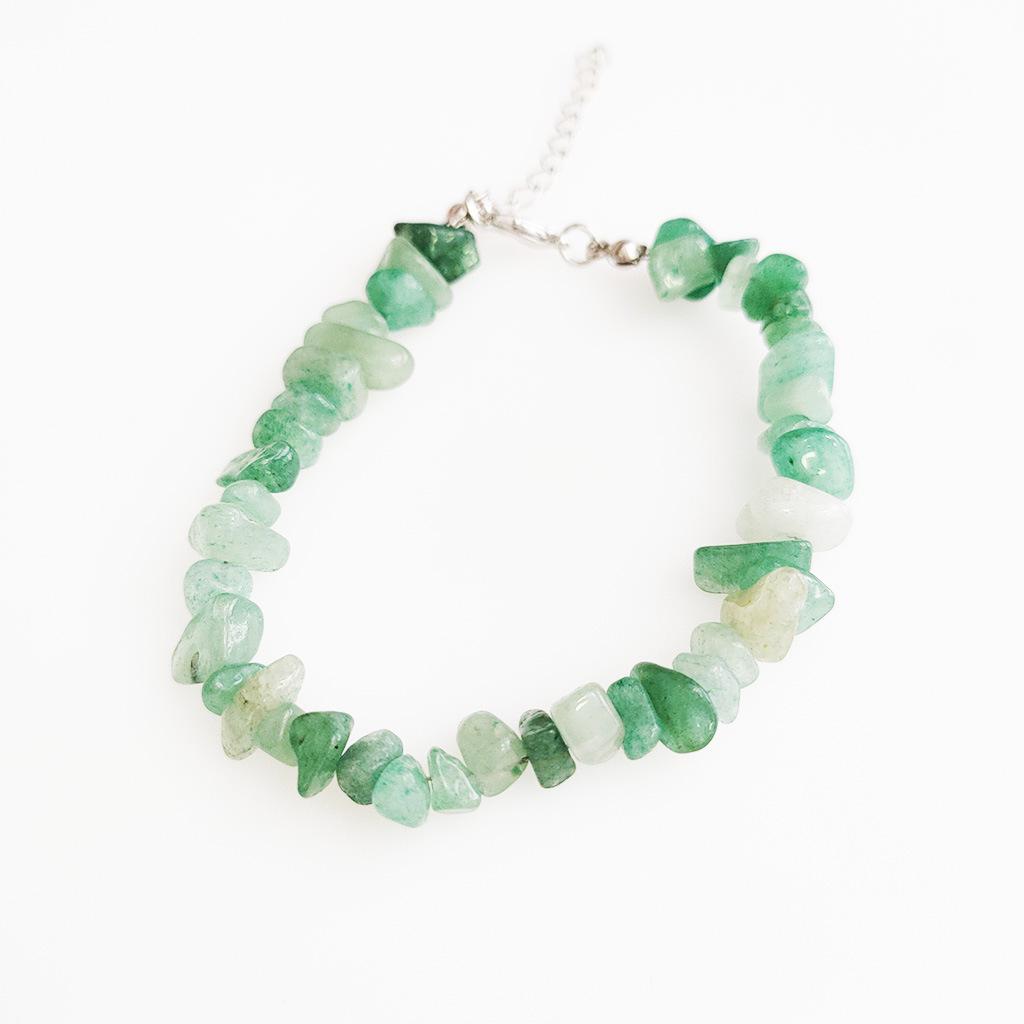 Pink Purple Agate Crystal Beaded Bracelet - Semi-Precious Gift for Female Students & Best Friends