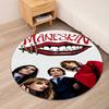 Maneskin Printed Round Rug Carpet Chair Rug Area Rug Entryway Doormats,for Office Chair Living Room Bedroom Kitchen Room.
