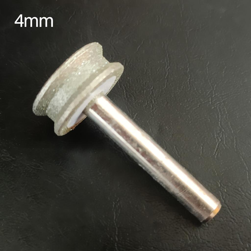 2-12mm Concave Diamond Grinding Wheel for Polishing Rounded Edges and Curved Surfaces On Glass Jade with 6mm Shank