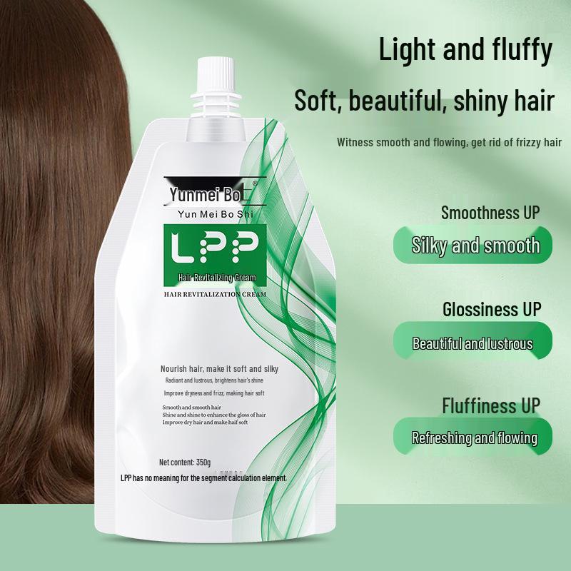 Cinema-Grade Detangling: LPP Smoothing Hair Revitalizing Cream for Curls, Frizzy and Dry Hair Repair