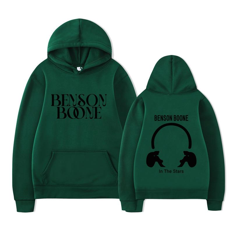 Hooded Sweater Harajuku Funny Benson Boone Sweater, Long Sleeve Men's and Women's Pullover Spot