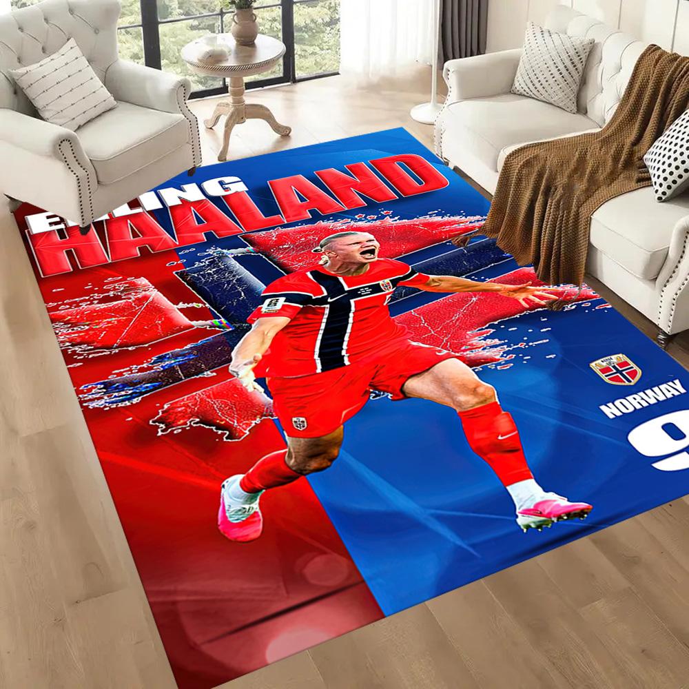 Electric Soccer Moment Square rugs are a great choice for living rooms, bedrooms, home décor, and as gifts.