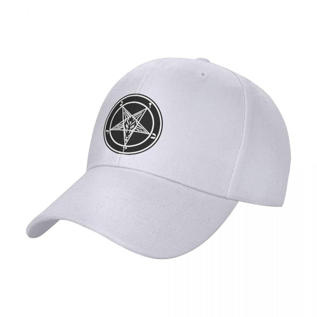 Baphomet kozí hlava obrácený pentagram okultní satanské logo Baphomet okultní sigil kšiltovka táta klobouk Icon unisex kšiltovka dámská