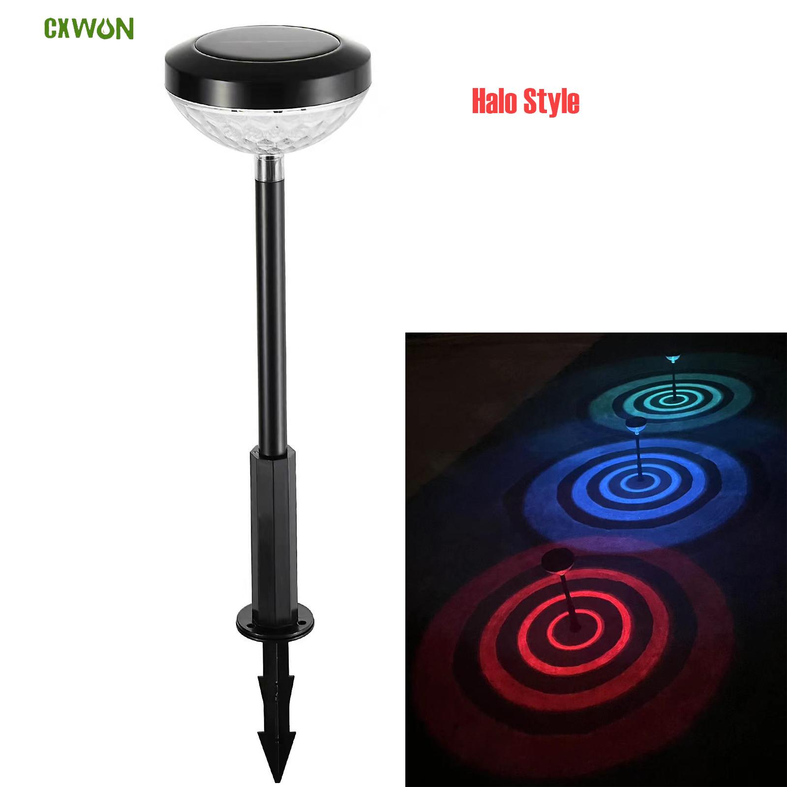 

Солнечный газонный светильник Цвет/теплый белый меняющийся уличный IP66 водонепроницаемый лепестковый солнечный проекционный светильник для двора, ландшафтного садового декора 1 PCS