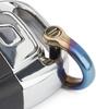 TISUR Small Titanium Carabiner Keychain for Men, Lightweight (Color: Large + D-Ring: Small)