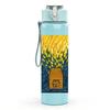 1PC Wheat Field Sun House Watercolor 750ml Color Plastic Sports Water Bottle Leakproof Flip Straw Lid Suitable for Sports Office Home Use