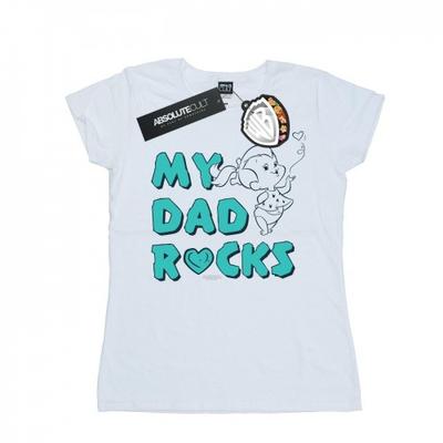 Feuerstein Familie Damen/Damen Pebbles Mein Papa rockt Baumwoll-T-Shirt