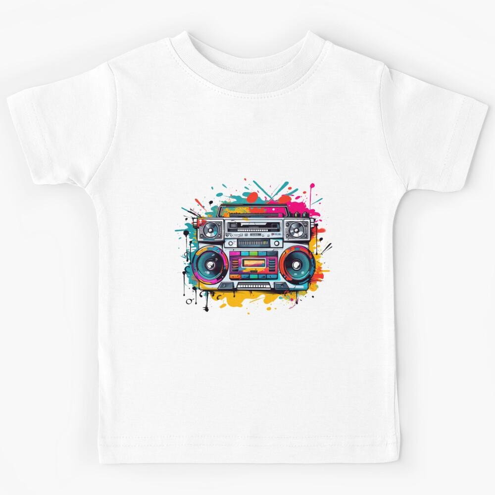 Music-related of the 80s and 90s. Kids T-Shirt 100