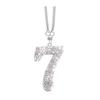 Bling Car Rear View Mirror Accessories Rhinestone Numbers Hanging Ornament 0-10 Automotive Interior Pendant for Women