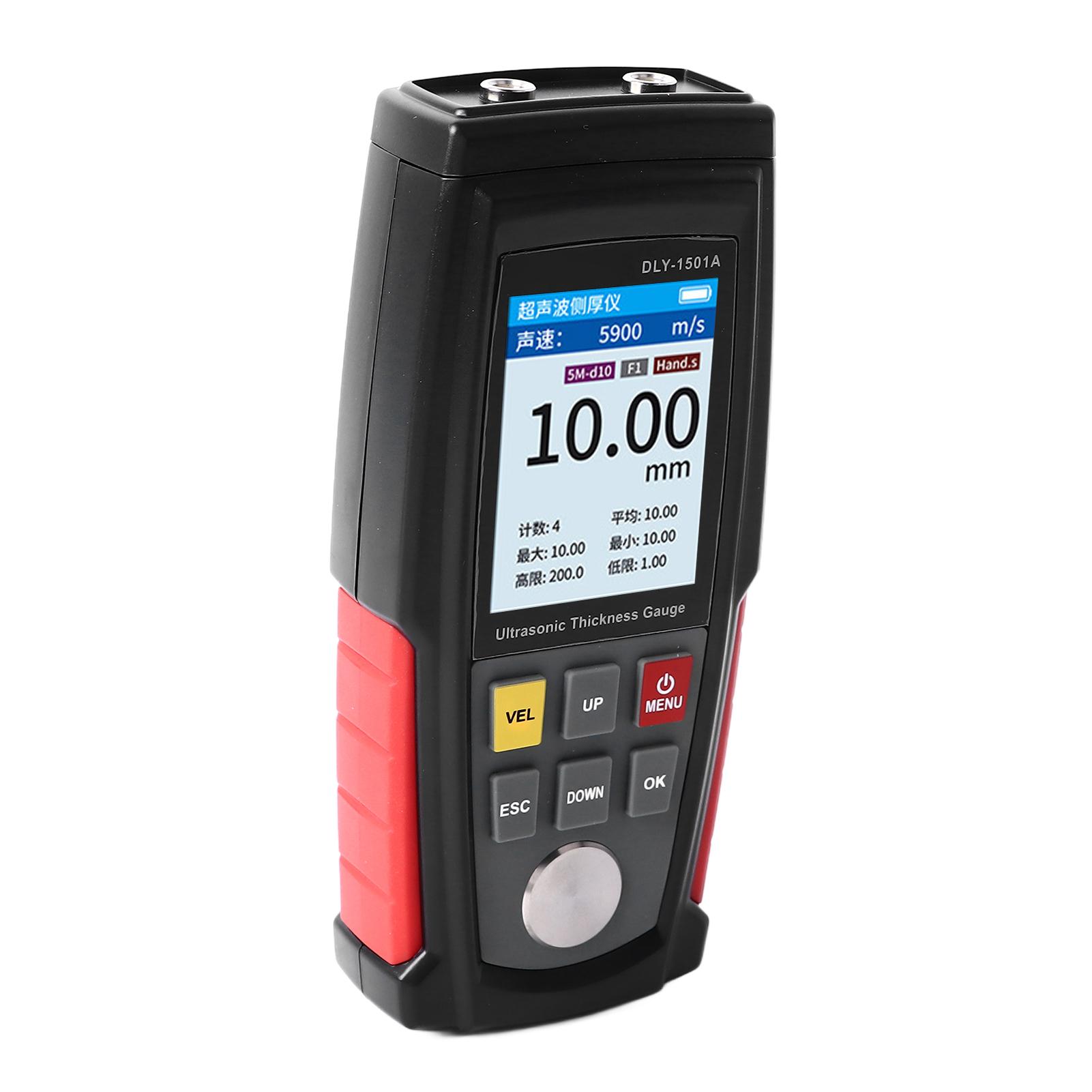 Ultrasonic Thickness Gauge High Accuracy Digital Display Paint Coating Thickness Meter for Metal Plastic Glass abs