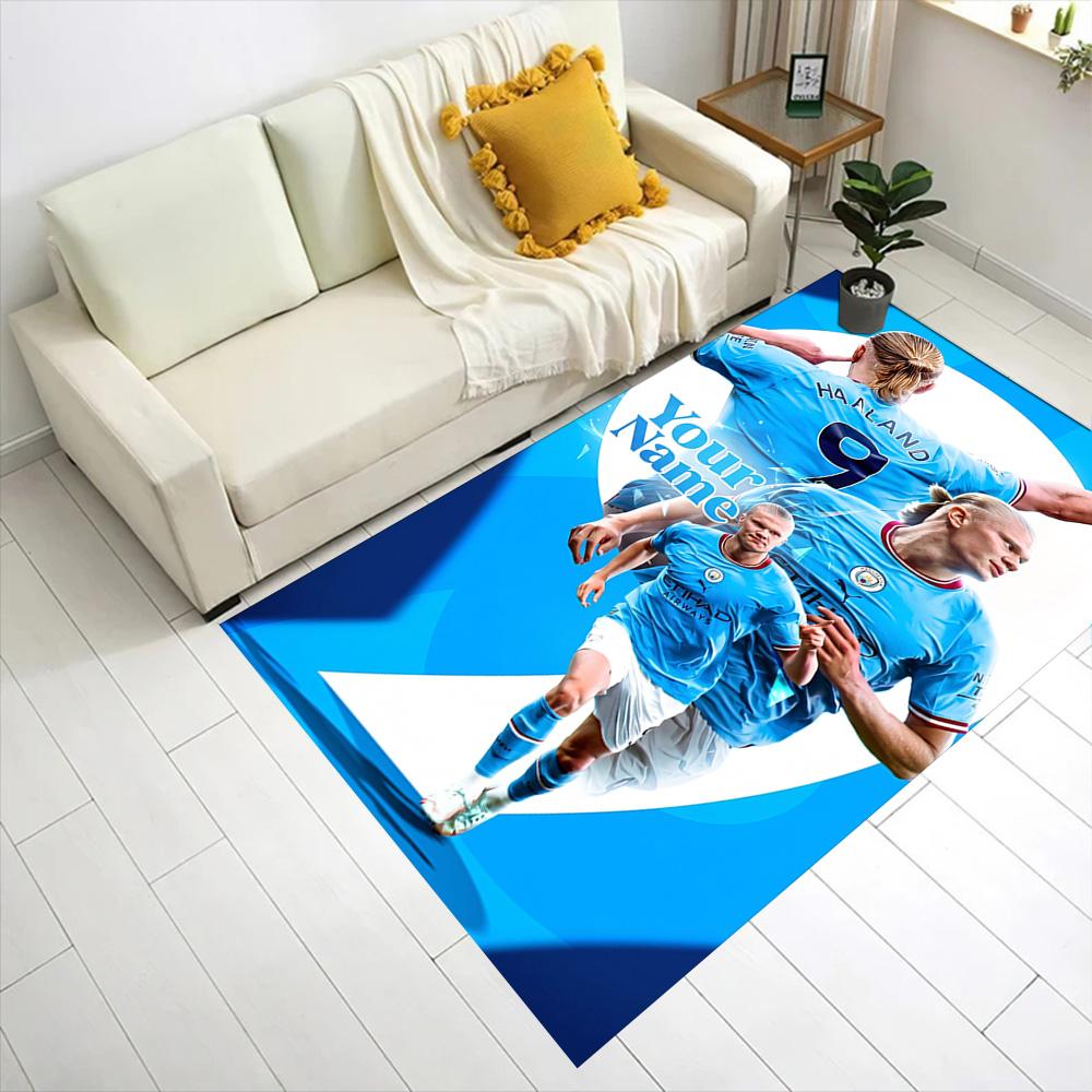 Haaland (86) Customizable Name Floor Rug Office Rug Perfect for Decorate Room Study Room Playrooms Balcony Antislip Carpet Office Home Decor