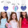 3 Pezzi Collana Girocollo Magnetica a Forma di Cuore Ottima per Amiche Catena a Cuore da Unire