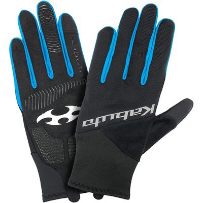 OGK KABUTO Fahrradhandschuhe für Frühling und Herbst Schwarz Blau L Handfläche Hand SFG-2 Größe Umfang 205-215mm Länge 190-200mm