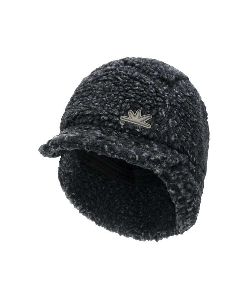 Sseonleobeutueo Sherpa Fleece Earflap Cap Heather Charcoal