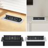 Metal Panel Desktop Plug-In Adapter Embedded Hidden Table Socket Bounce Socket  Multimedia Desktop