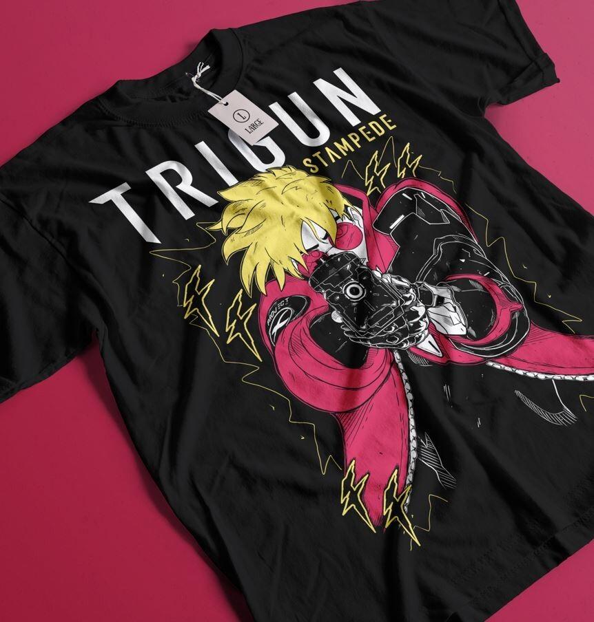

Футболка Trigun Вашу Стомпэйд Луна Смешная КОМЕДИЯ Девушка Аниме Манга Подарок Футболка Унисекс Футболка S
