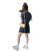 Dark Gray Casual Sports Style Suit Skirt Women's Summer New Set of Short-sleeved Tops and Short Skirts Two-piece Set
