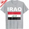 Flagge Irak T-Shirt Cool Irakische Stolz Flaggen Trikot Geschenk T-Shirt Unisex T-Shirts Hohe Qualität Baumwolle Oversized Rundhals Kurzarm Oberteile